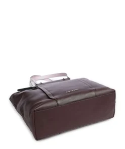 Circle Shopper 15″ fein genarbtes Rindsleder aubergine
