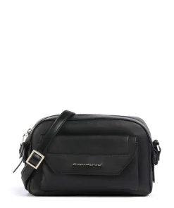 Circle Umhängetasche fein genarbtes Rindsleder schwarz