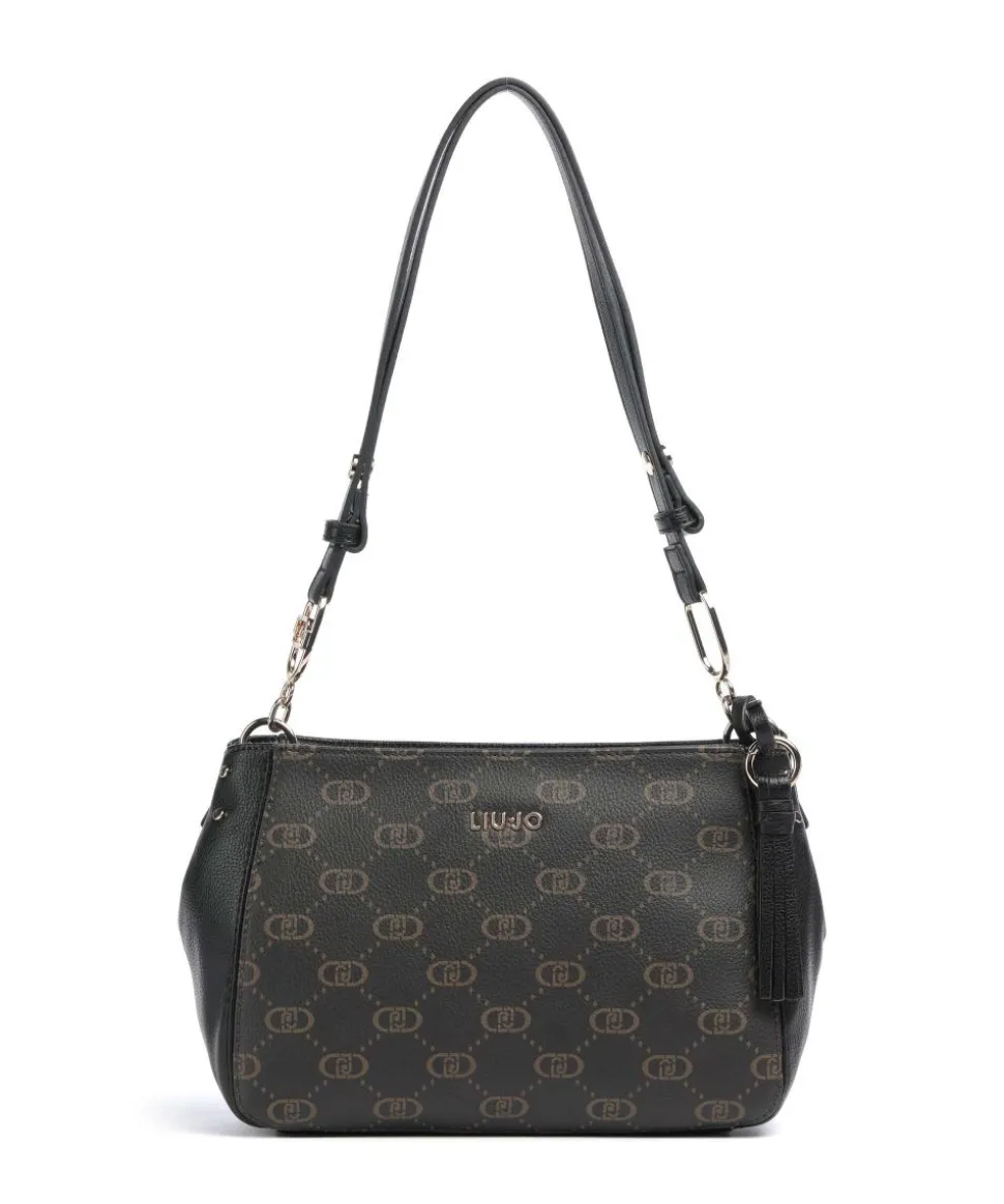 Cirry M Schultertasche Lederimitat schwarz/braun