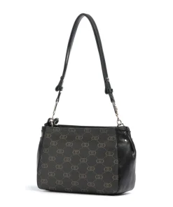 Cirry M Schultertasche Lederimitat schwarz/braun