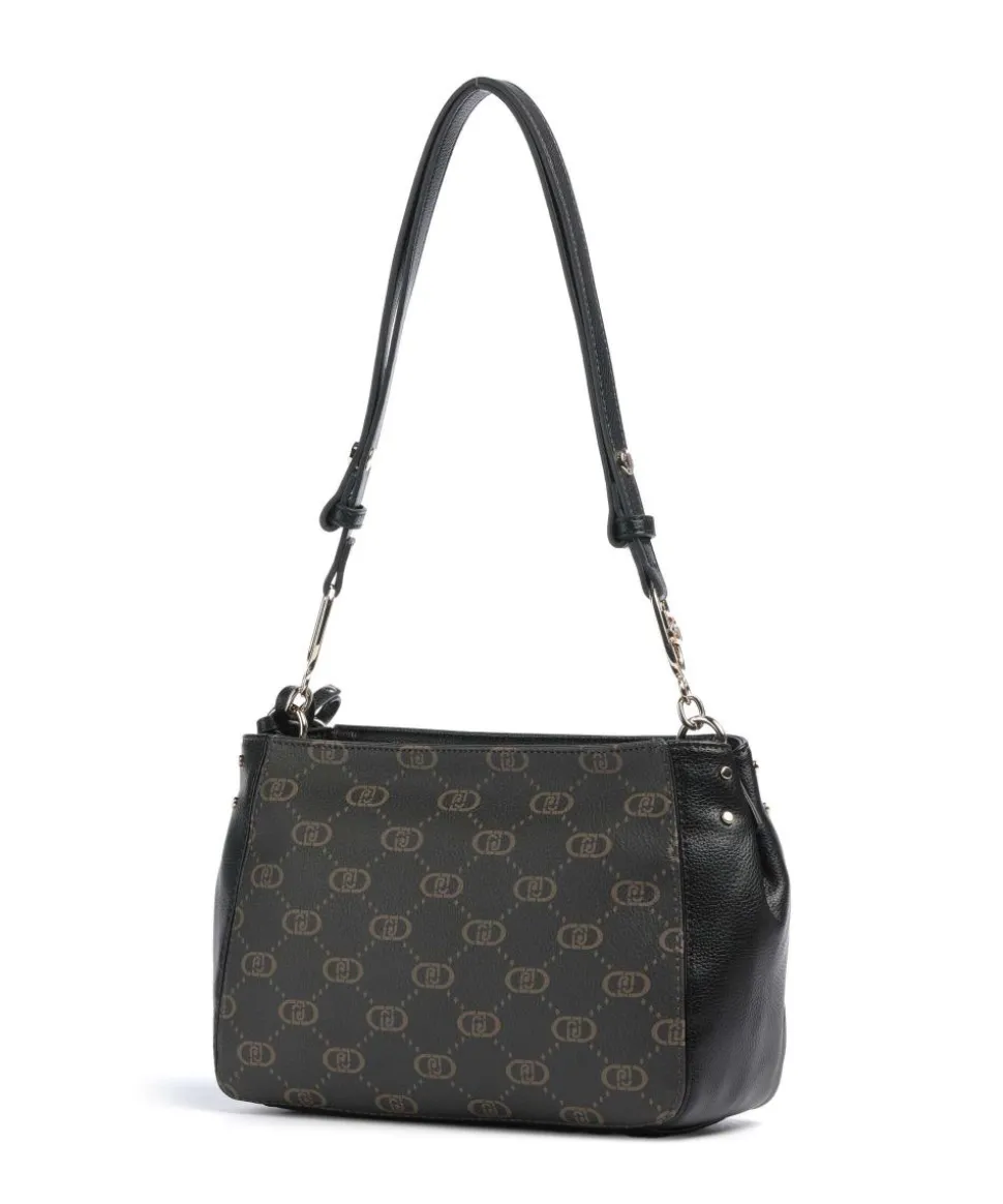 Cirry M Schultertasche Lederimitat schwarz/braun