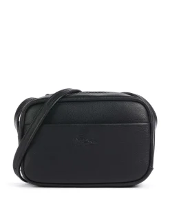 City Court Umhängetasche genarbtes Rindsleder schwarz