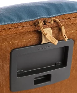 CityBox Lenkertasche recyceltes Polyester blau/braun