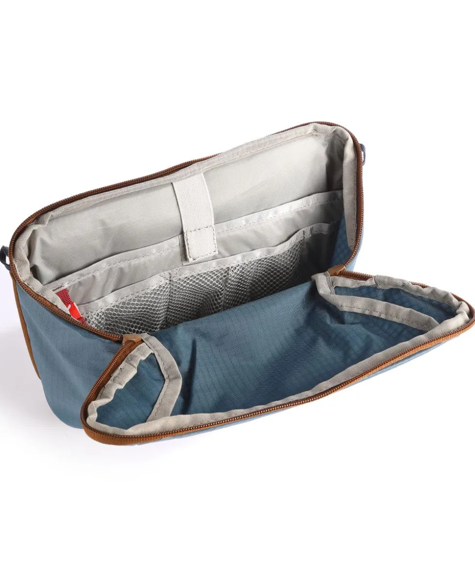 CityBox Lenkertasche recyceltes Polyester blau/braun