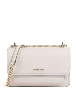 Claire Large Schultertasche genarbtes Rindsleder elfenbein