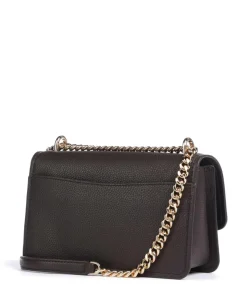 Claire Large Schultertasche genarbtes Rindsleder dunkelbraun