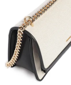 Claire Schultertasche Canvas natur/schwarz