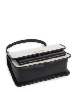 Claire Schultertasche Canvas natur/schwarz