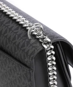 Claire Schultertasche Lederimitat schwarz