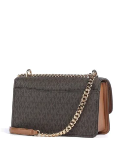 Claire Schultertasche Lederimitat braun