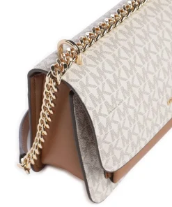 Claire Schultertasche Lederimitat elfenbein