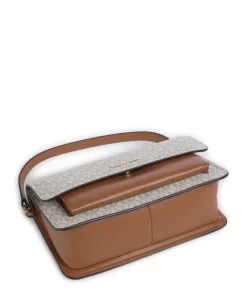 Claire Schultertasche Lederimitat elfenbein