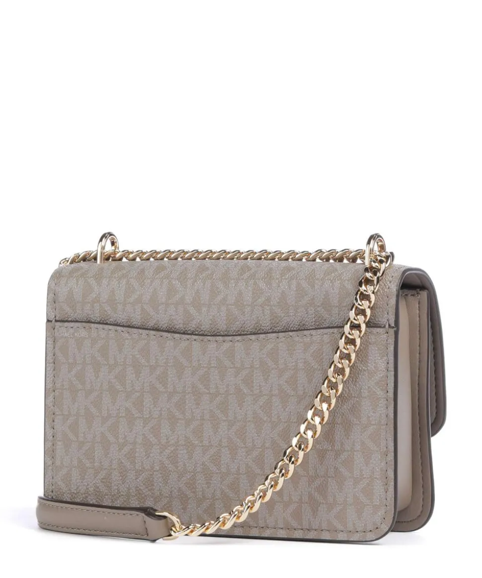 Claire Small Schultertasche Lederimitat taupe
