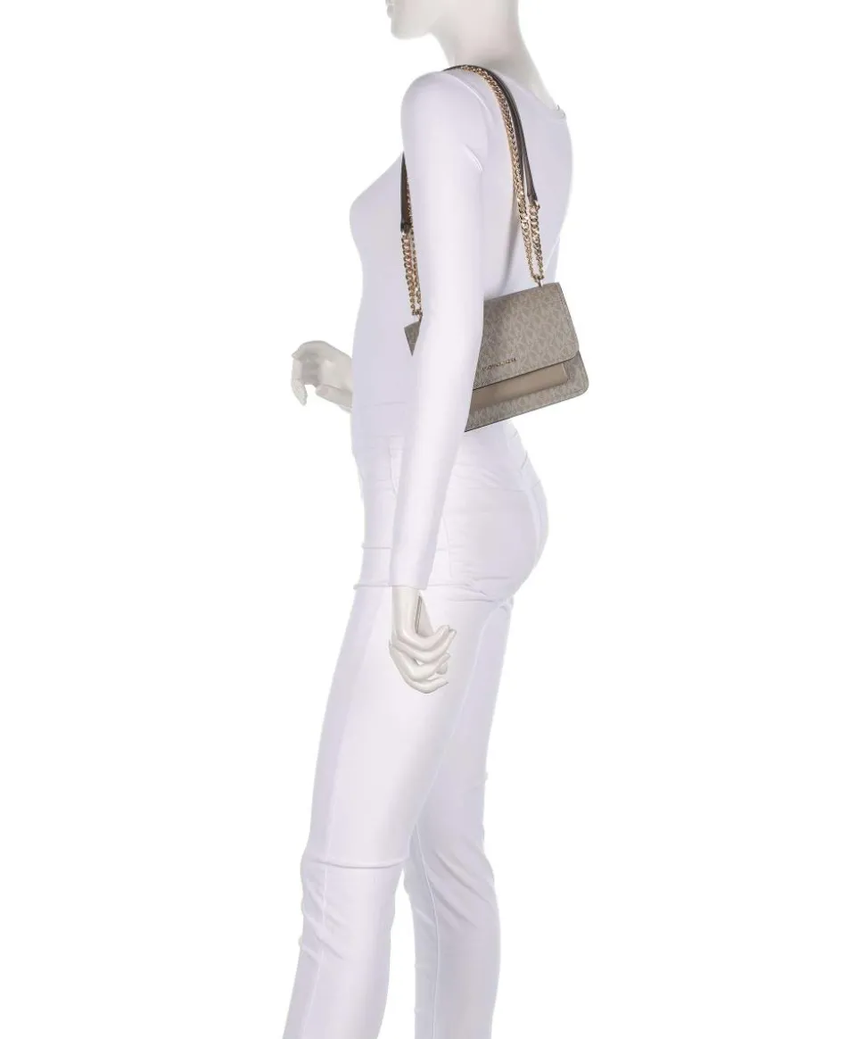 Claire Small Schultertasche Lederimitat taupe