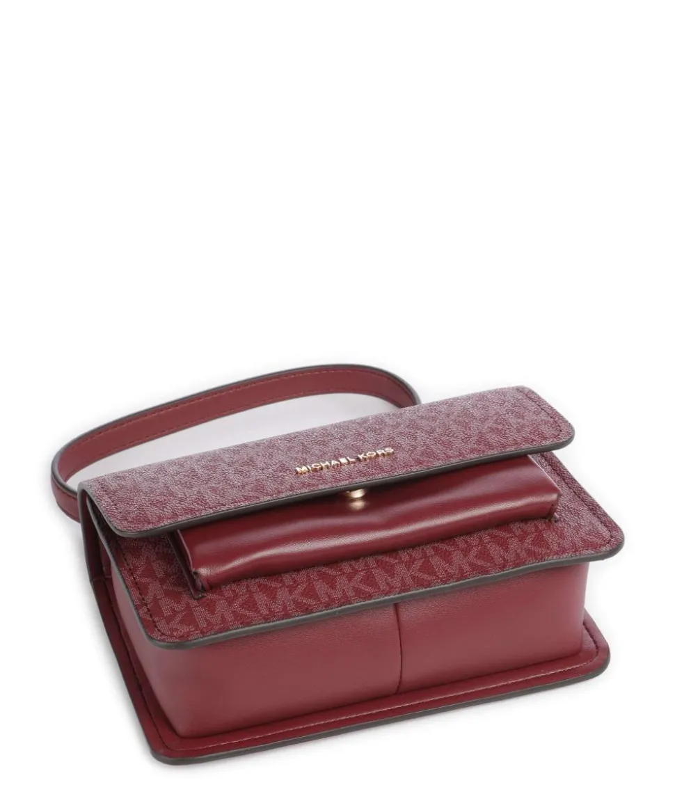 Claire Small Schultertasche Lederimitat wein