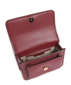 Claire Small Schultertasche Lederimitat wein