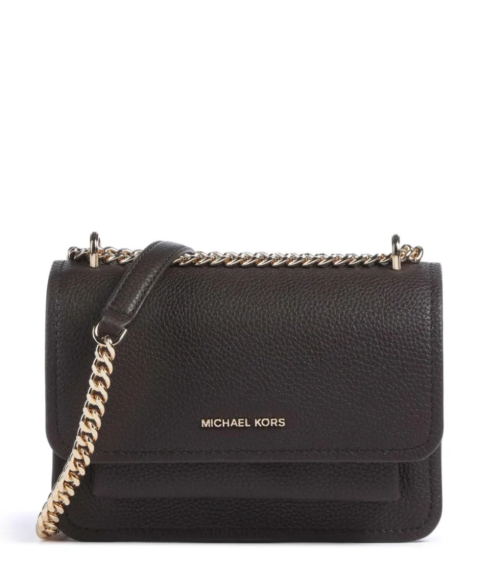 Claire Small Schultertasche genarbtes Rindsleder dunkelbraun