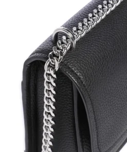 Claire Small Schultertasche genarbtes Rindsleder schwarz