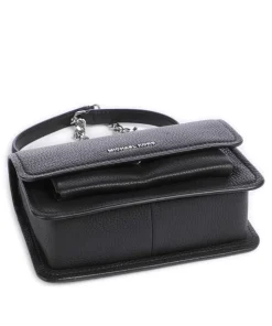 Claire Small Schultertasche genarbtes Rindsleder schwarz