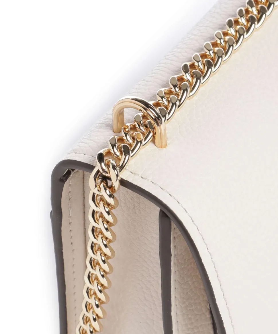 Claire Small Schultertasche genarbtes Rindsleder creme