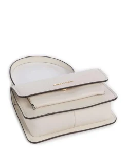 Claire Small Schultertasche genarbtes Rindsleder creme