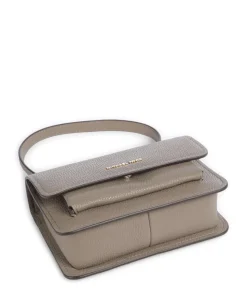 Claire Small Schultertasche genarbtes Rindsleder taupe