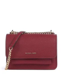 Claire Small Schultertasche genarbtes Rindsleder wein