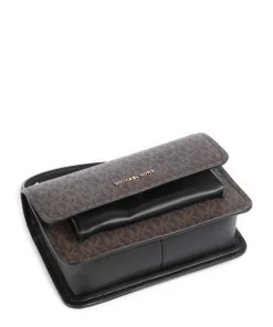 Claire Small Schultertasche Lederimitat dunkelbraun