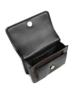 Claire Small Schultertasche Lederimitat dunkelbraun