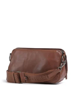 Clarice Sheep Natural M Umhängetasche Schafsleder dunkelbraun