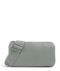 Clarice Sheep Natural Umhängetasche Schafsleder grünblau