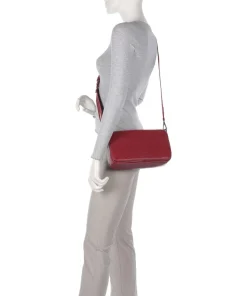 Clarice Sheep Natural Umhängetasche Schafsleder rot