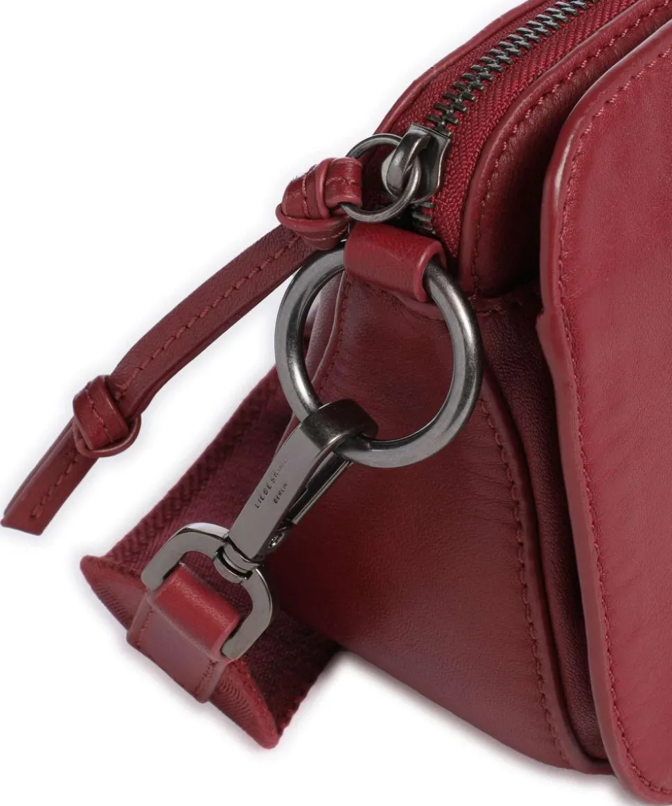 Clarice Sheep Natural Umhängetasche Schafsleder rot