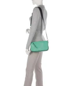 Clarice Sheep Natural Umhängetasche Lammleder grün