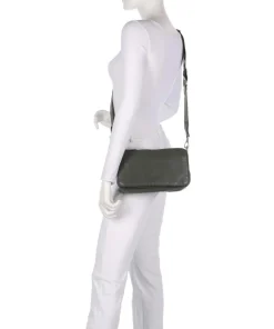 Clarice Sheep Natural Umhängetasche Schafsleder dunkelgrün