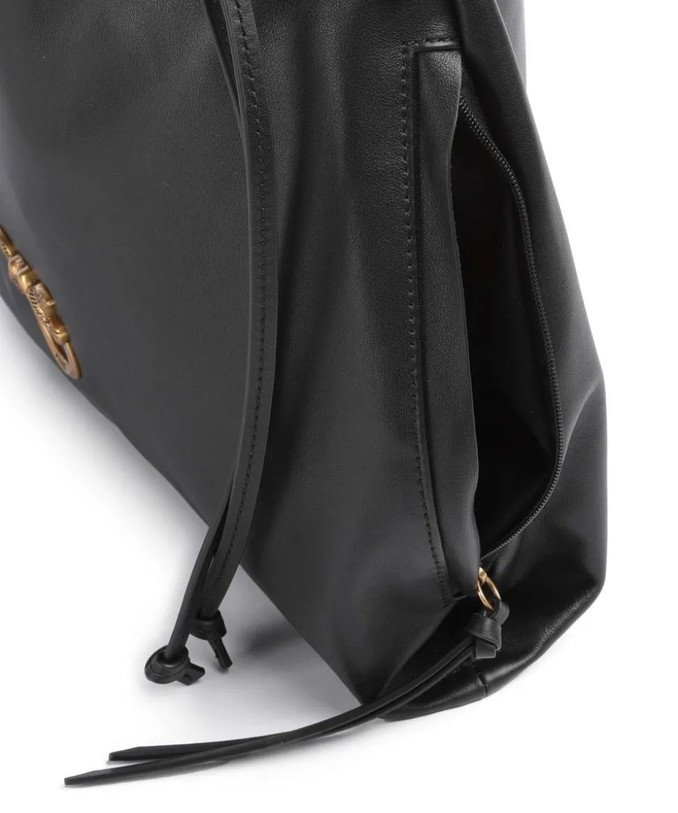 Classic Slouchy Bucket bag fein genarbtes Rindsleder schwarz