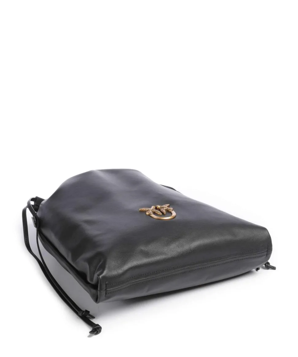 Classic Slouchy Bucket bag fein genarbtes Rindsleder schwarz