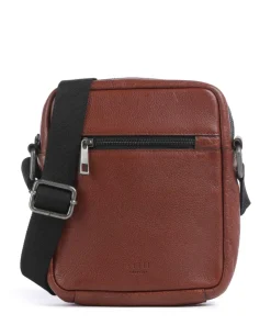 Clean Clean Umhängetasche Leder braun