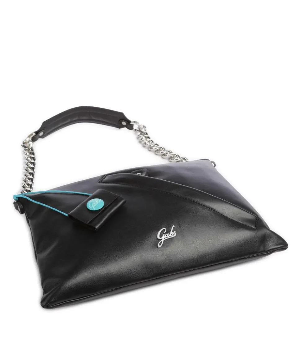 Cleveland Debbie Schultertasche fein genarbtes Kalbsleder schwarz