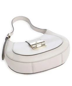 Club 2 S Beuteltasche genarbtes Leder elfenbein