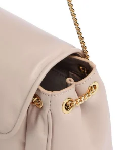 C-Me Fluffy Schultertasche fein genarbtes Rindsleder beige