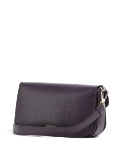 C-Me Umhängetasche genarbtes Rindsleder pflaume