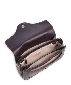 C-Me Umhängetasche genarbtes Rindsleder pflaume