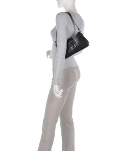 Cocco Schultertasche Lederimitat schwarz