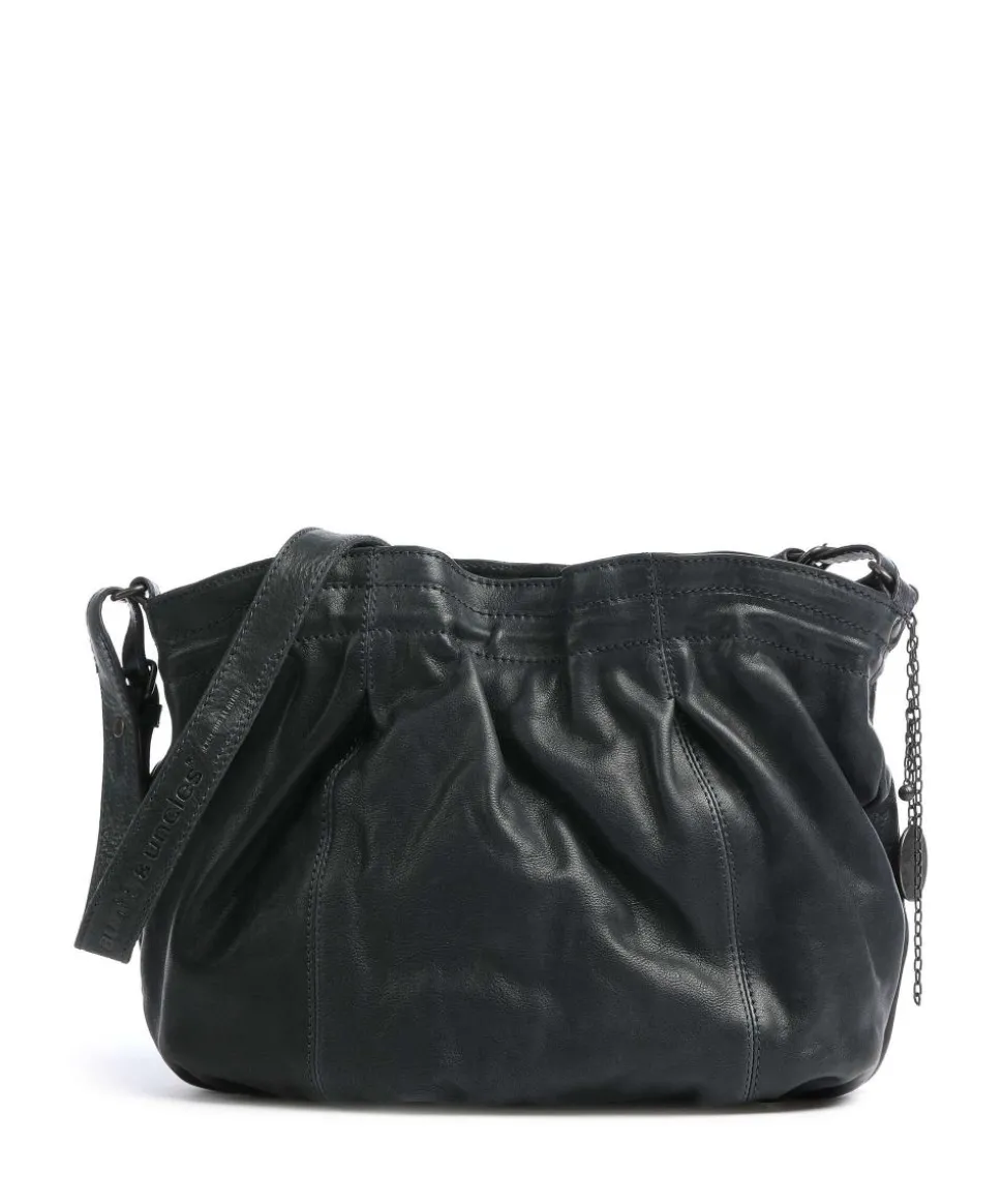 Coffee Klatsch Hannah Schultertasche genarbtes Leder dunkelgrün