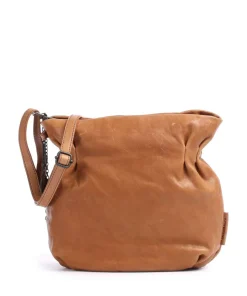 Coffee Klatsch Robin Umhängetasche fein genarbtes Leder hellbraun