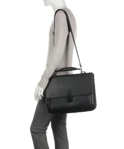 Collezione Modus Restyling Aktentasche 15″ genarbtes Rindsleder schwarz