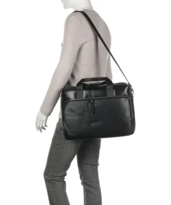 Comet Aktentasche 15″ fein genarbtes Rindsleder schwarz