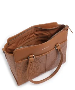 Cool Colbie Handtasche geprägtes Leder cognac