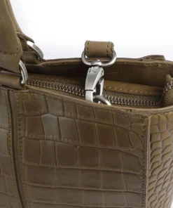 Cool Colbie Shopper 14″ geprägtes Leder olivgrün